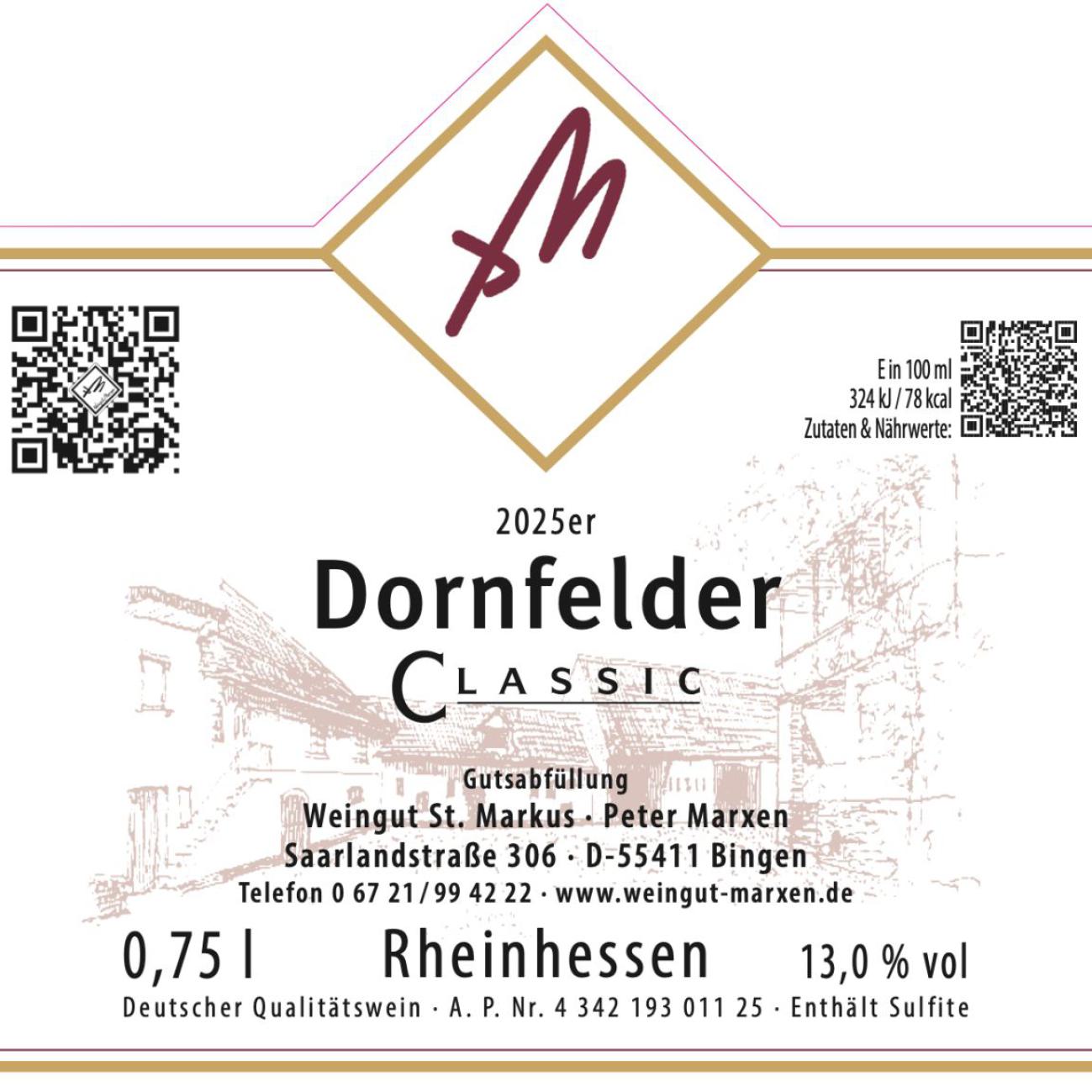 001 25_Etikett_Dornfelder CLASSIC