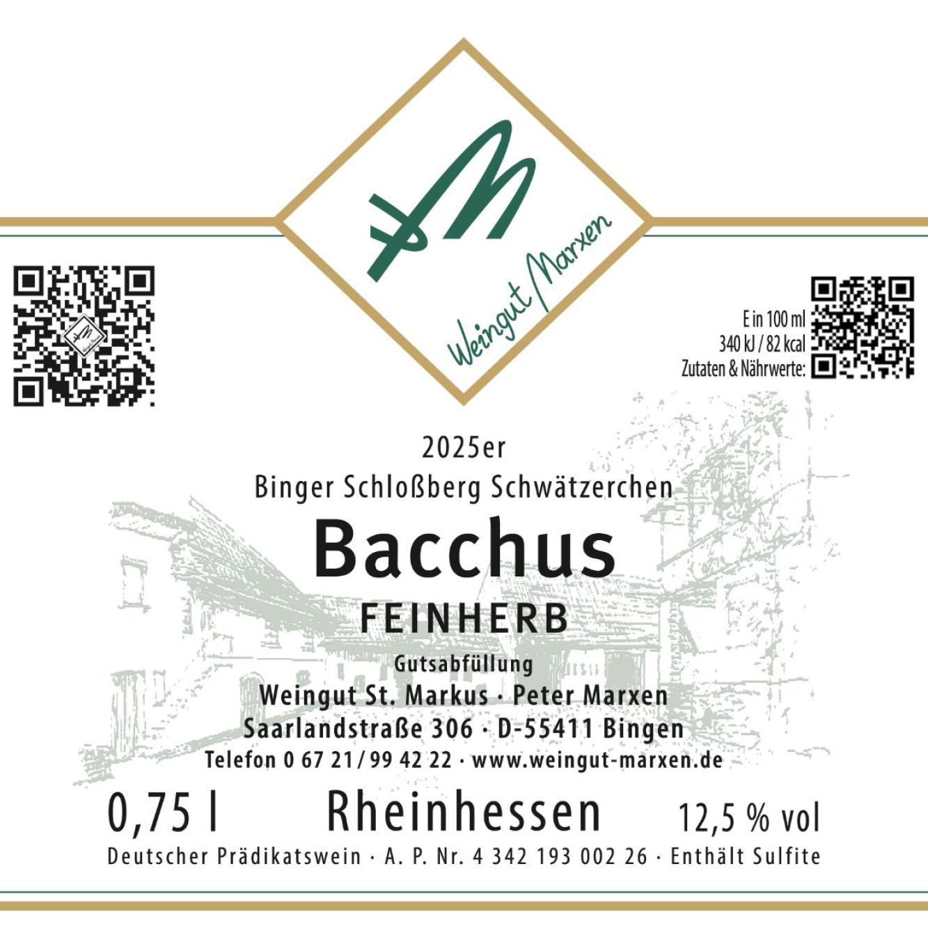 061 25_Etikett_Bacchus feinherb